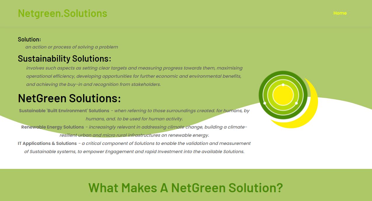 netgreen.solutions - home page
